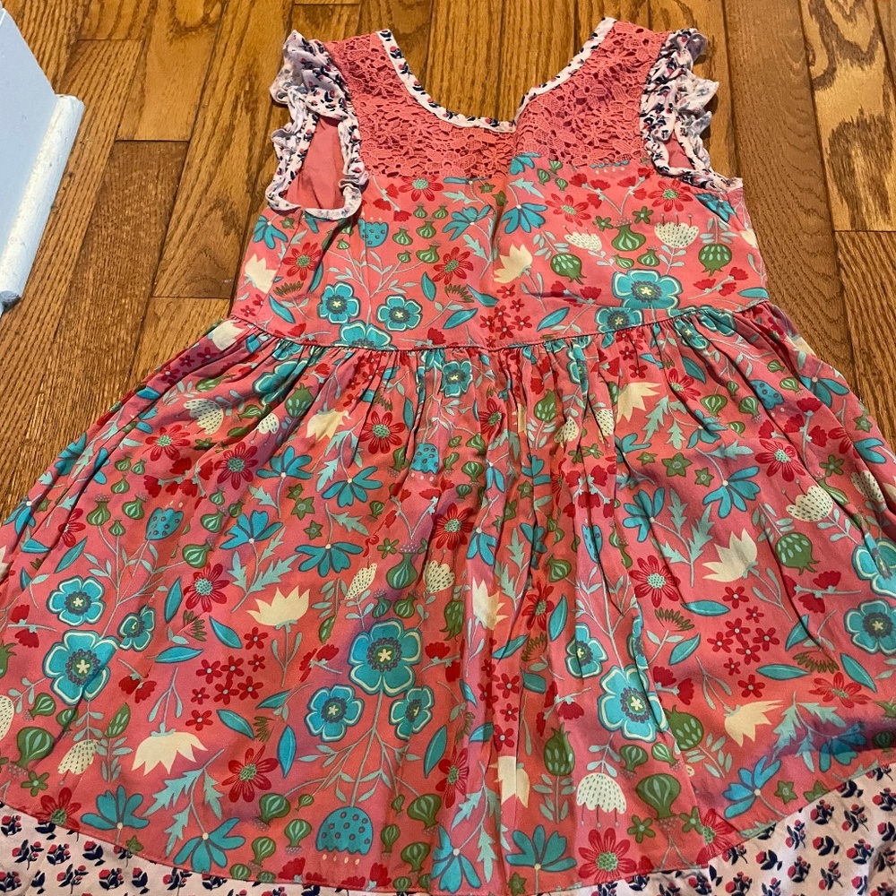 Pink floral dress, Matilda, Jane size 8